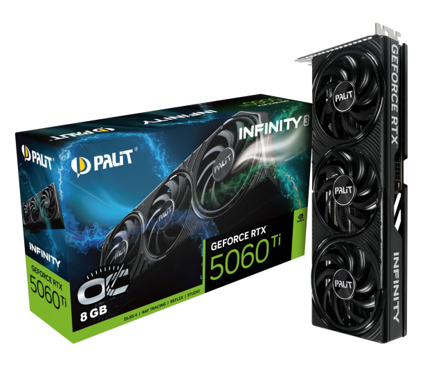 Palit GeForce RTX 5060 Ti Infinity 3 OC 8GB GDDR7 DLSS5 - 1331020 - zdjęcie